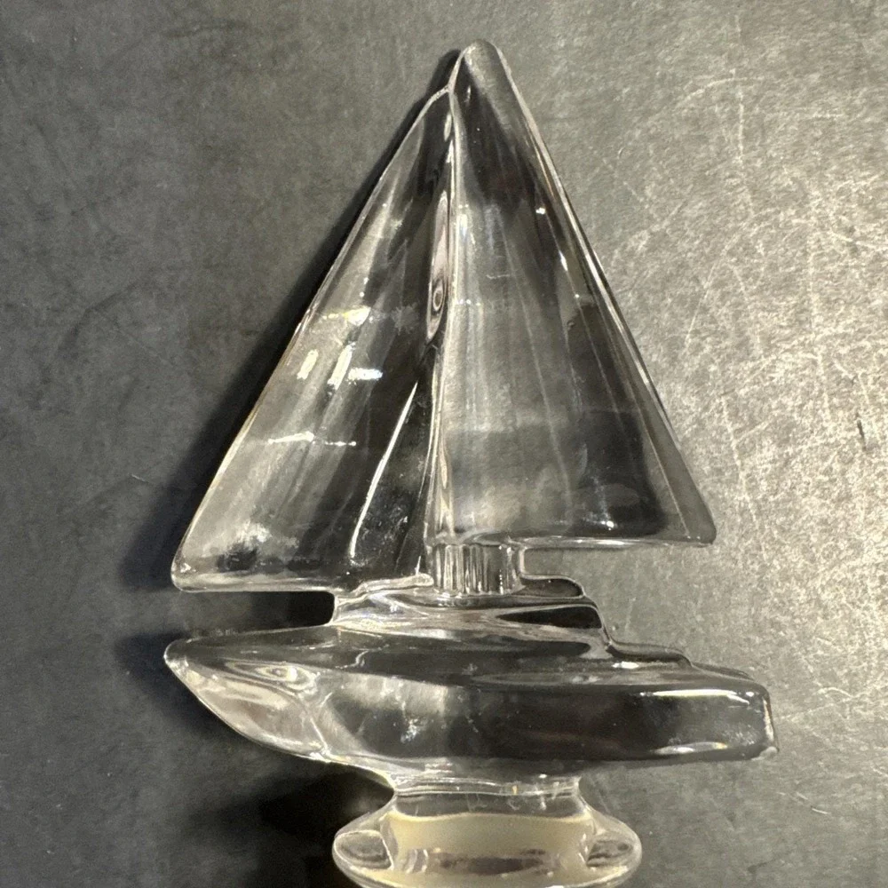 Mikasa Regatta Clear Sail Boat Bottle Stopper Nautical Wine Champagne